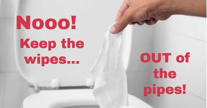 Don’t Flush! Keep the Wipes Out of the Pipes!