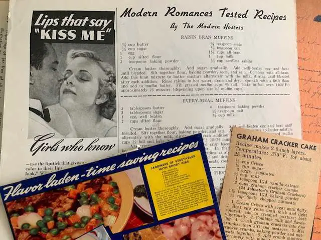 Recipes saved in my Aunt Frances’s Favorite Cookbook
