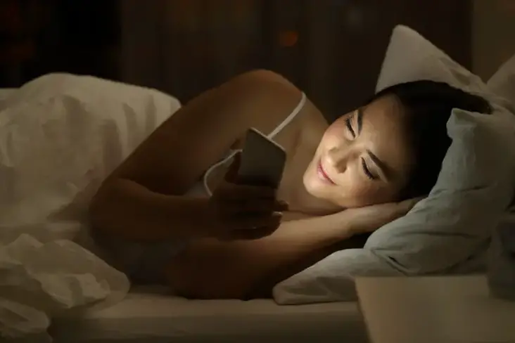 smartphone while sleeping